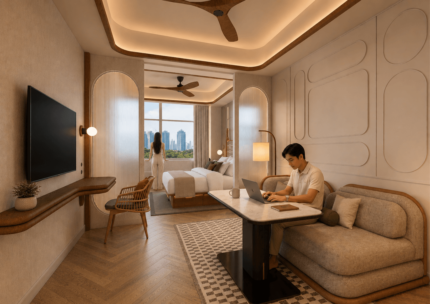 Interior image of the room
